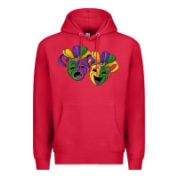 Cardinal mardi gras mask Premium Hoodie - RanaPortraitStore