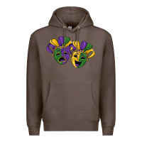 Coffee mardi gras mask Premium Hoodie - RanaPortraitStore