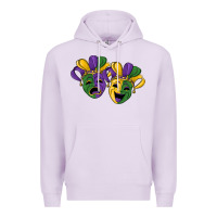 Lilac mardi gras mask Premium Hoodie - RanaPortraitStore