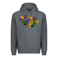 Rock mardi gras mask Premium Hoodie - RanaPortraitStore
