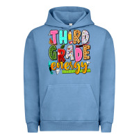 Pigment Pebble Blue third grade energy Urban Hoodie - texasbilliewilder