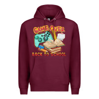 Burgundy game over back to school Premium Hoodie - texasbilliewilder