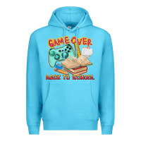 Ocean Blue game over back to school Premium Hoodie - texasbilliewilder