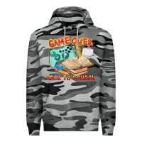 Slate Camo game over back to school Premium Hoodie - texasbilliewilder