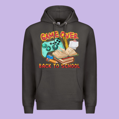Game Over Back To School Premium Hoodie Designed By Texasbilliewilder