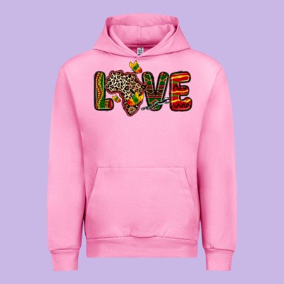 Urban Hoodie love africa map