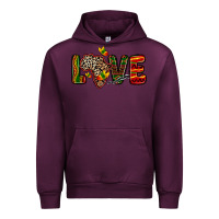 Mauve Wine love africa map Urban Hoodie - Zillion Design Studio