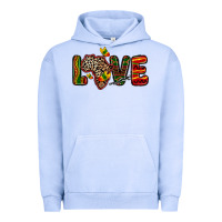 Pigment Grape Ice love africa map Urban Hoodie - Zillion Design Studio