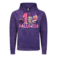 Cloud Purple my first pink halloween Vintage Hoodie - AdoDesignShop