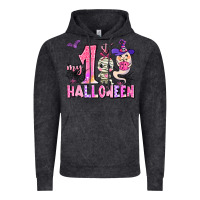 Vintage Black my first pink halloween Vintage Hoodie - AdoDesignShop