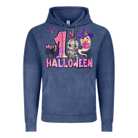 Vintage Denim my first pink halloween Vintage Hoodie - AdoDesignShop