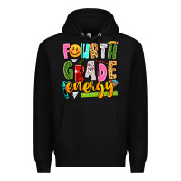 Black fourth grade energy Premium Hoodie - texasbilliewilder