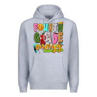 Heather Grey fourth grade energy Premium Hoodie - texasbilliewilder