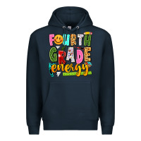 Navy fourth grade energy Premium Hoodie - texasbilliewilder