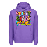 Purple fourth grade energy Premium Hoodie - texasbilliewilder