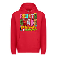 Red fourth grade energy Premium Hoodie - texasbilliewilder