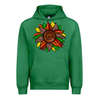 Emerald juneteenth leopard sunflower Urban Hoodie - Zillion Design Studio