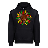 Foreset Green juneteenth leopard sunflower Urban Hoodie - Zillion Design Studio