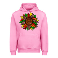 Fuchsia Pink juneteenth leopard sunflower Urban Hoodie - Zillion Design Studio