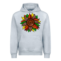Heather Grey juneteenth leopard sunflower Urban Hoodie - Zillion Design Studio