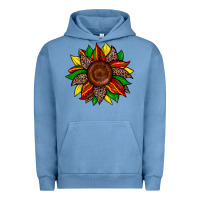 Pigment Pebble Blue juneteenth leopard sunflower Urban Hoodie - Zillion Design Studio