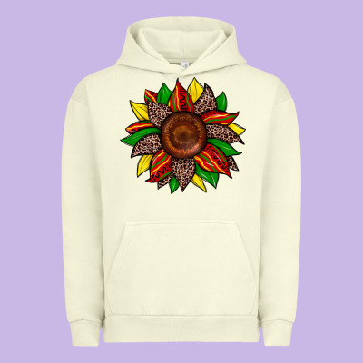 Urban Hoodie juneteenth leopard sunflower