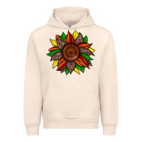 Sandshell juneteenth leopard sunflower Urban Hoodie - Zillion Design Studio