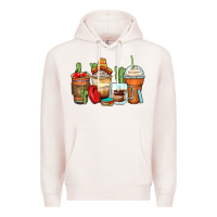 Pale Pink spanish teacher coffee cups Premium Hoodie - Zillion Design Studio
