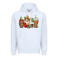 White spanish teacher coffee cups Premium Hoodie - Zillion Design Studio