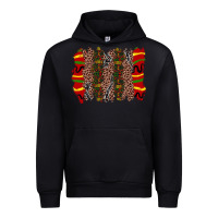 Black juneteenth brushstroke Urban Hoodie - Zillion Design Studio