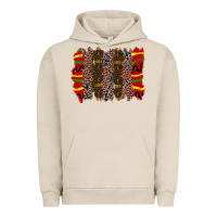 Pigment French Oak juneteenth brushstroke Urban Hoodie - Zillion Design Studio