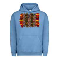 Pigment Pebble Blue juneteenth brushstroke Urban Hoodie - Zillion Design Studio