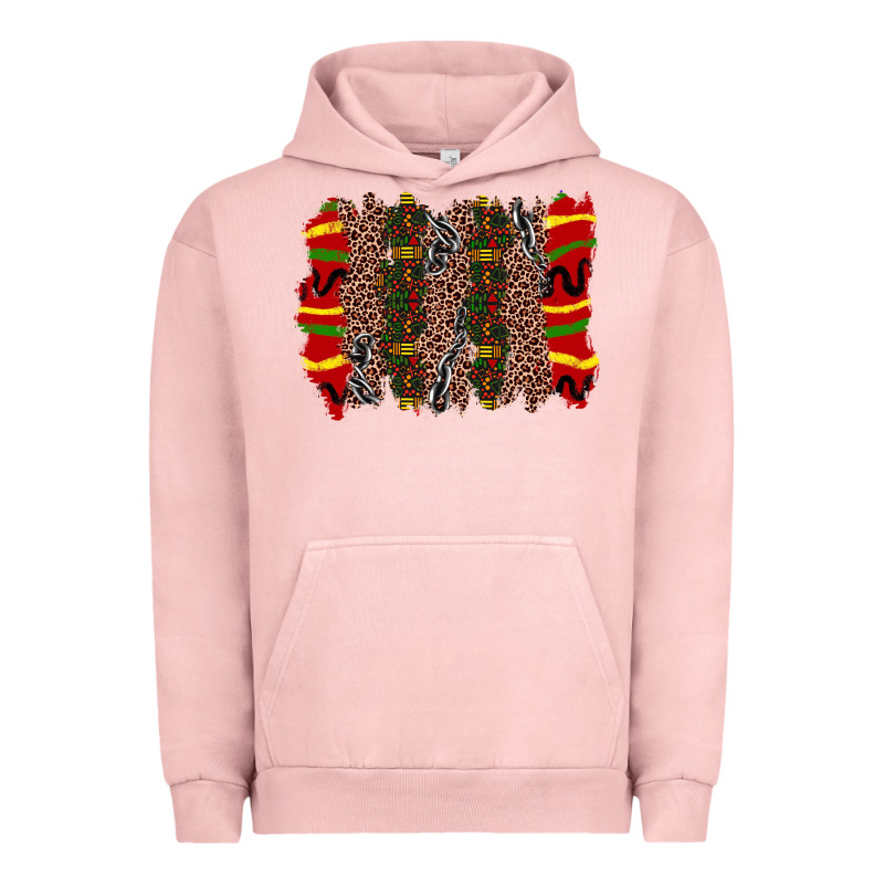 Juneteenth Brushstroke Urban Hoodie by Zillion Design Studio | Teevron