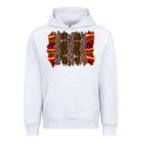 White juneteenth brushstroke Urban Hoodie - Zillion Design Studio