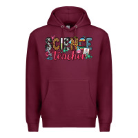 Burgundy science teacher Premium Hoodie - Zillion Design Studio