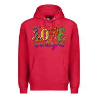 Cardinal love with crawfish mardi gras Premium Hoodie - RanaPortraitStore