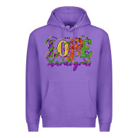 Purple love with crawfish mardi gras Premium Hoodie - RanaPortraitStore