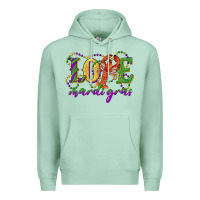Seafoam love with crawfish mardi gras Premium Hoodie - RanaPortraitStore