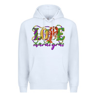 White love with crawfish mardi gras Premium Hoodie - RanaPortraitStore