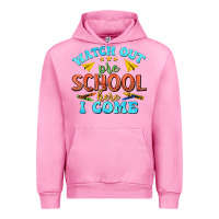 Fuchsia Pink watch out pre school here i come Urban Hoodie - texasbilliewilder