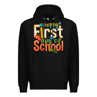 Black happy first day of school Premium Hoodie - texasbilliewilder