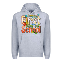 Heather Grey happy first day of school Premium Hoodie - texasbilliewilder