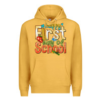 Mustard happy first day of school Premium Hoodie - texasbilliewilder