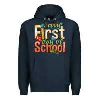 Navy happy first day of school Premium Hoodie - texasbilliewilder