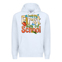 White happy first day of school Premium Hoodie - texasbilliewilder
