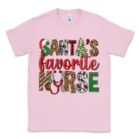 Bubblegum Pink Santa's Favorite Nurse Classic Tee - BundleAndBundleShop