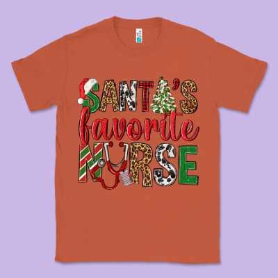 Santa's Favorite Nurse Classic Tee Designed By Bundleandbundleshop