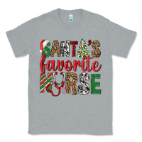 Heather Grey Santa's Favorite Nurse Classic Tee - BundleAndBundleShop
