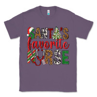 Lavender Santa's Favorite Nurse Classic Tee - BundleAndBundleShop