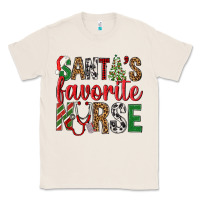 Natural Santa's Favorite Nurse Classic Tee - BundleAndBundleShop